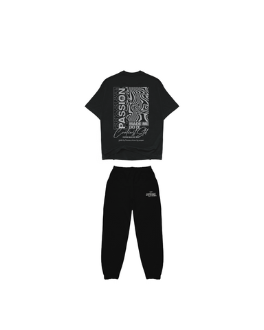 PASSION MADE ME DO IT . OVERSIZED FIT SET