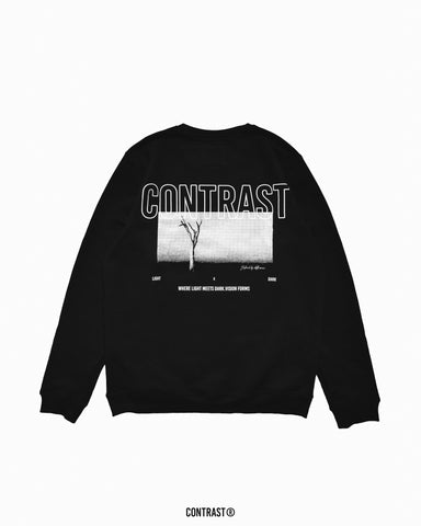 CONTRAST GRAPHIC SWEATSHIRT